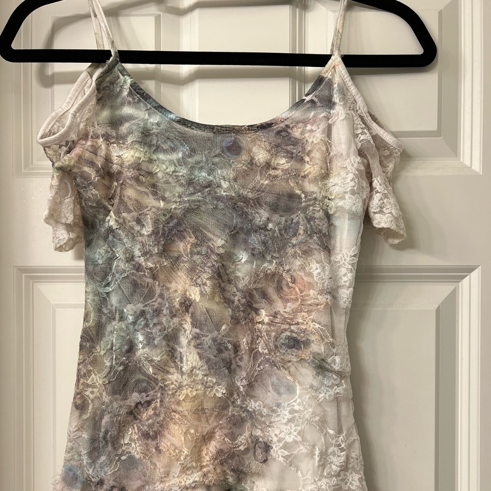 Peacock print Charlotte Russe Top